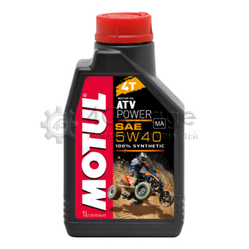 MOTUL 105897 Моторное масло Motul ATV Power 4T 5W 40 1л