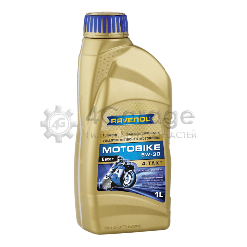 Моторное масло Ravenol Motobike 4-T Ester 5W-30 1л RAVENOL 4014835730618 в Москве