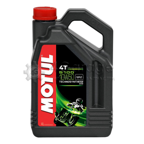 MOTUL 104076 Моторное масло Motul 5100 4T 10W 50 4л