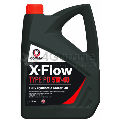 COMMA XFPD4L Моторное масло Comma x-Flow type pd 5W-40 4л