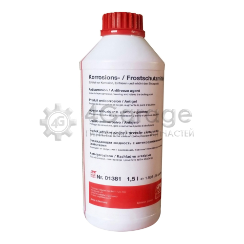 FEBI BILSTEIN 01381 Антифриз FEBI 80C Красный Концентрат 1.5л