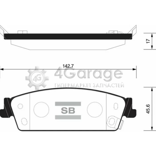 Hi-Q (SANGSIN) GP1563 Колодки тормозные дисковые задние