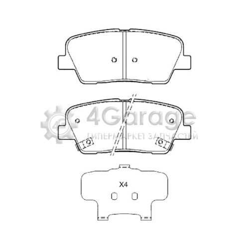 BOSCH 0986495370 Колодки тормозные дисковые задние