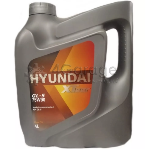 KIA/HYUNDAI 1041439 Трансмиссионное Масло Xteer Gear Oil-5 75w90 4л 1041439 HYUNDAI XTeer 1041439