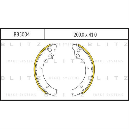 BLITZ BB5004 Колодки тормозные барабанные