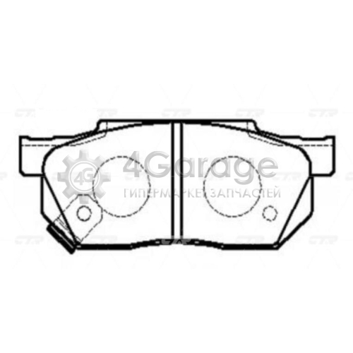 CTR GK0359 Комплект тормозных колодок, дисковый тормоз