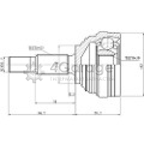 ZIKMAR Z87150R ШРУС НАРУЖНЫЙ NISSAN ALMERA G15RA (12 >) в Красноярске