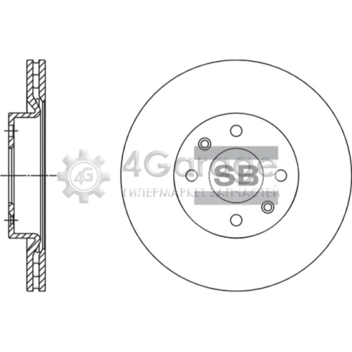 Hi-Q (SANGSIN) SD3061 Тормозной диск