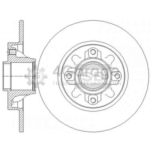 Hi-Q (SANGSIN) SD6010 Тормозной диск