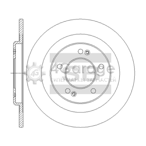 Hi-Q (SANGSIN) SD1150 Тормозной диск