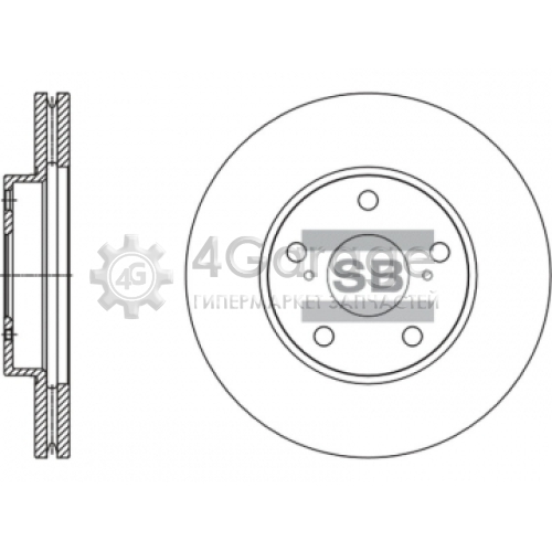 Hi-Q (SANGSIN) SD4607 Тормозной диск