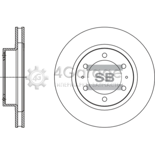 Hi-Q (SANGSIN) SD4098 Тормозной диск