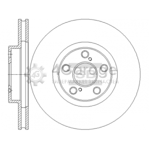 Hi-Q (SANGSIN) SD4684 Тормозной диск