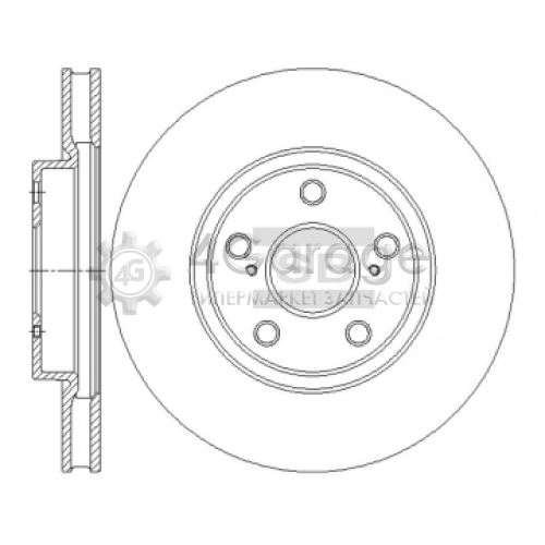 Hi-Q (SANGSIN) SD4693 Тормозной диск