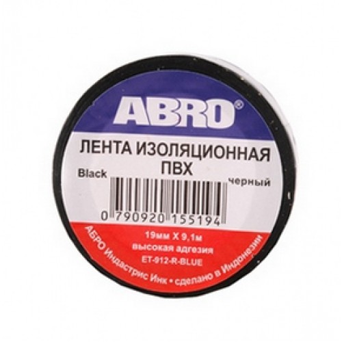 ABRO ET912BLK Изолента черная