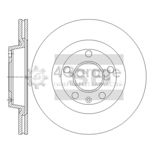 Hi-Q (SANGSIN) SD5419 Тормозной диск