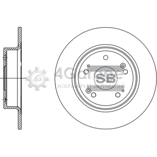 Hi-Q (SANGSIN) SD4111 Тормозной диск