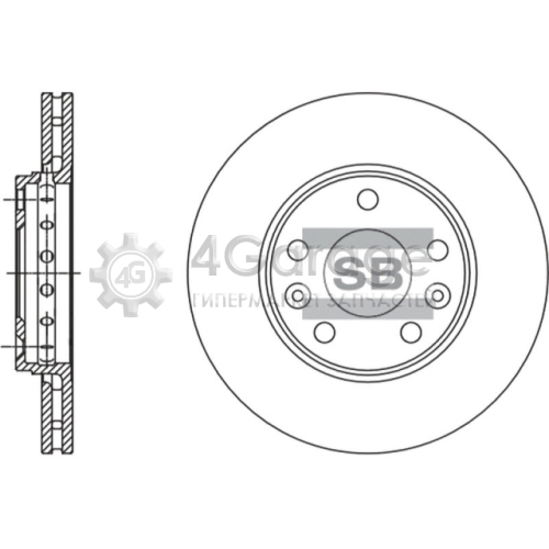 Hi-Q (SANGSIN) SD3060 Тормозной диск