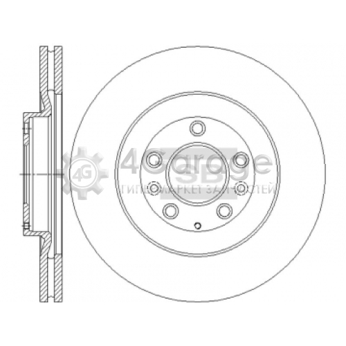 Hi-Q (SANGSIN) SD4447 Тормозной диск