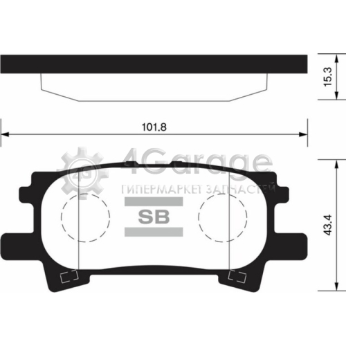 Hi-Q (SANGSIN) GP1385 Колодки тормозные задние в Красноярске