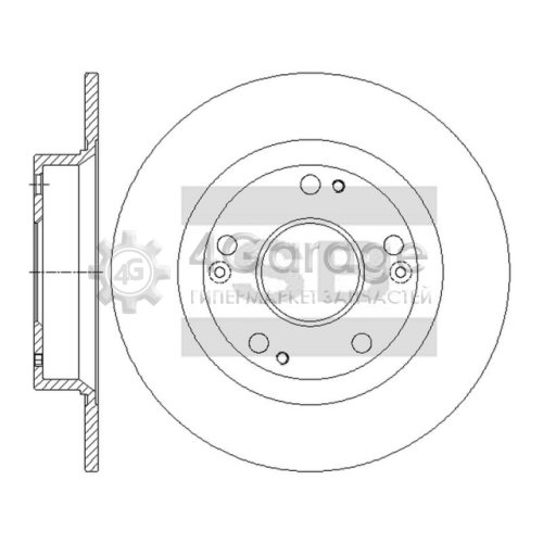 Hi-Q (SANGSIN) SD4123 Тормозной диск