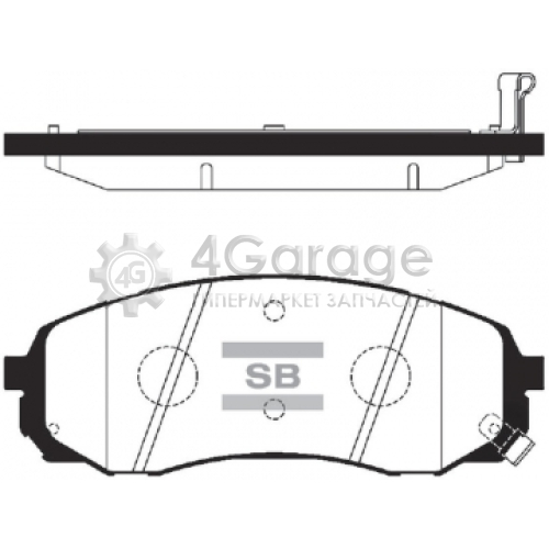 Hi-Q (SANGSIN) SP2223 Комплект тормозных колодок передние