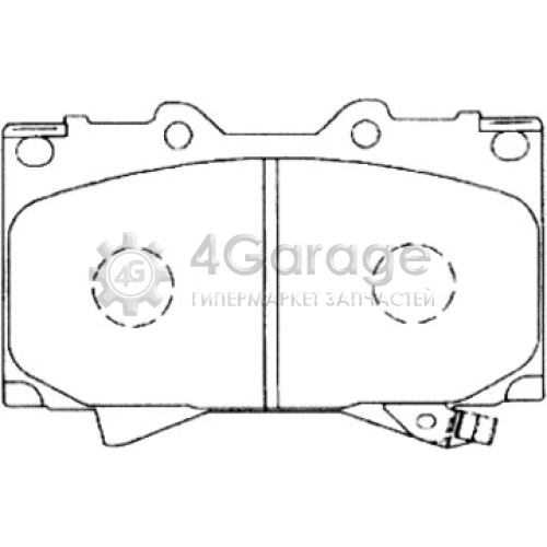 AKEBONO AN498WK Комплект тормозных колодок дисковый тормоз Standard