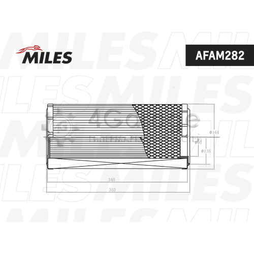 MILES AFAM282 Воздушный фильтр