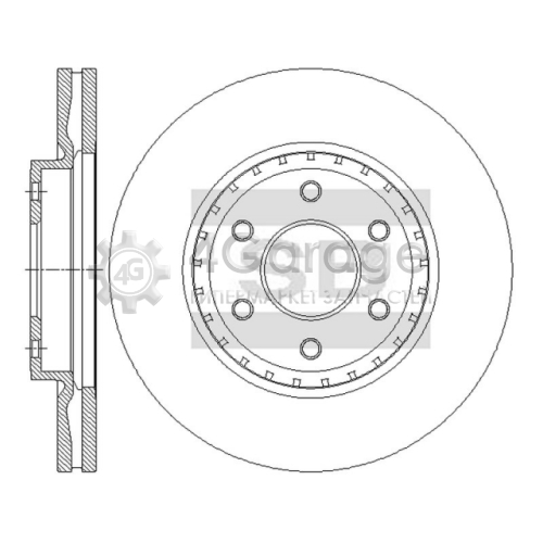 Hi-Q (SANGSIN) SD4276 Диск тормозной передний