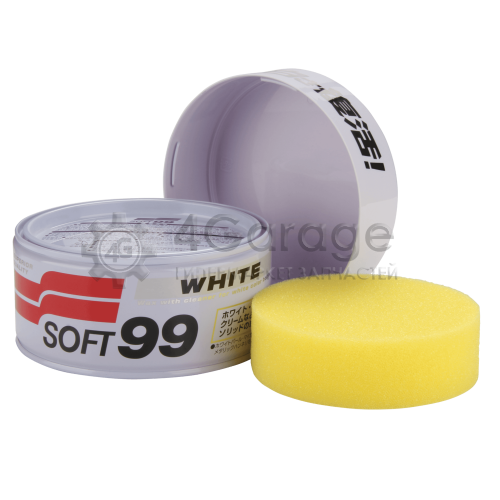 SOFT99 00020 Полироль для кузова защитный Soft99 White Soft Wax для светлых 350 гр