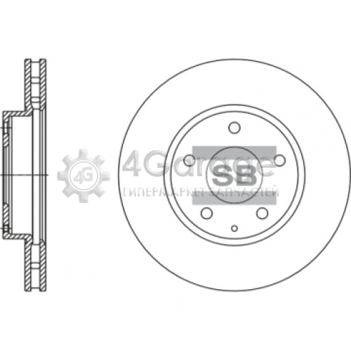 Hi-Q (SANGSIN) SD4421 Тормозной диск