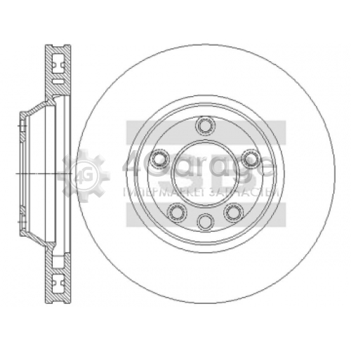 Hi-Q (SANGSIN) SD5416 Тормозной диск