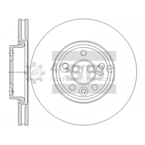 Hi-Q (SANGSIN) SD5315 Тормозной диск