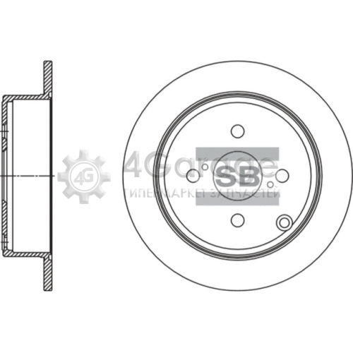 Hi-Q (SANGSIN) SD4092 Тормозной диск