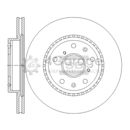 Hi-Q (SANGSIN) SD4811 Тормозной диск