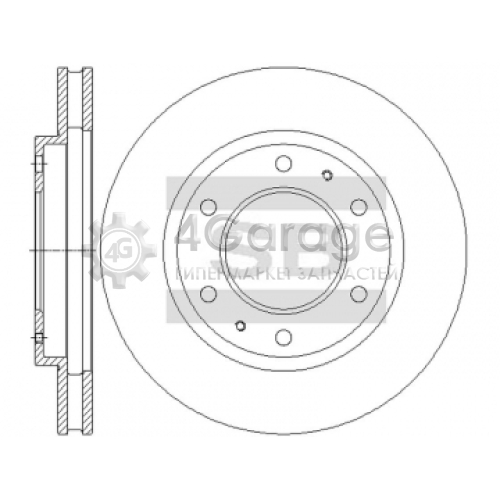 Hi-Q (SANGSIN) SD4346 Тормозной диск