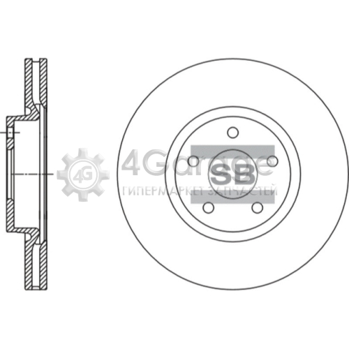 Hi-Q (SANGSIN) SD5304 Тормозной диск