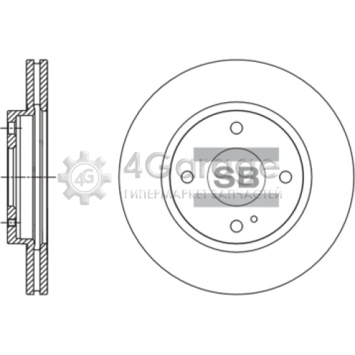 Hi-Q (SANGSIN) SD5306 Тормозной диск