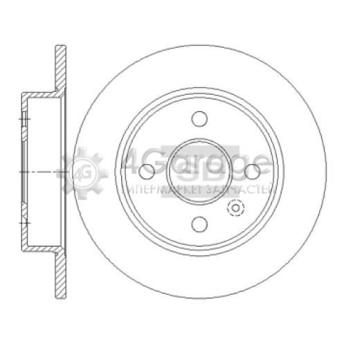 Hi-Q (SANGSIN) SD5117 Тормозной диск