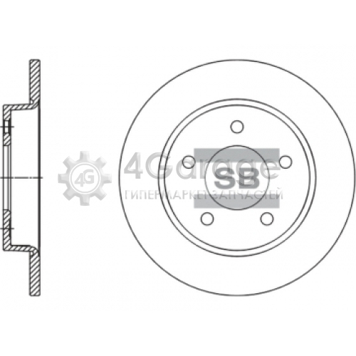 Hi-Q (SANGSIN) SD4419 Тормозной диск