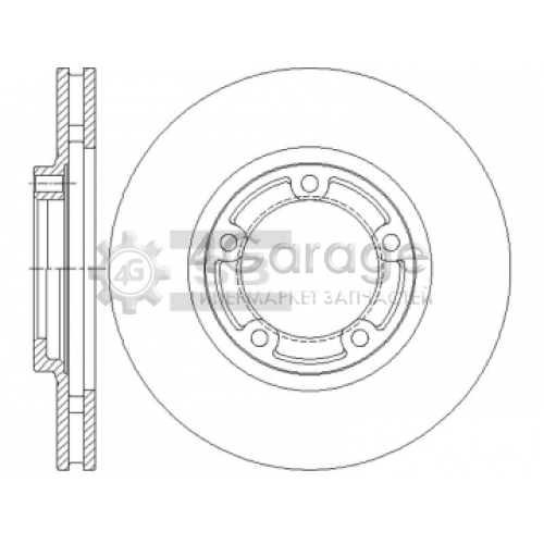 Hi-Q (SANGSIN) SD4351 Тормозной диск