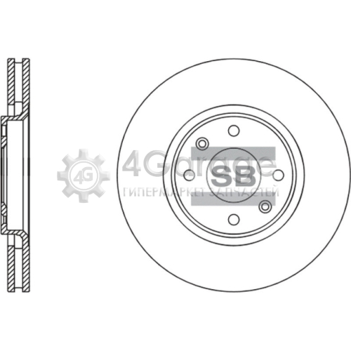 Hi-Q (SANGSIN) SD5003 Тормозной диск