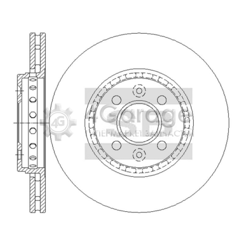 Hi-Q (SANGSIN) SD3073 Тормозной диск