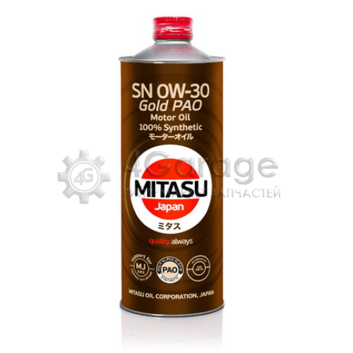 Масло моторное MITASU GOLD PAO SN 0W-30 MITASU MJ1031 в Ростове-на-Дону