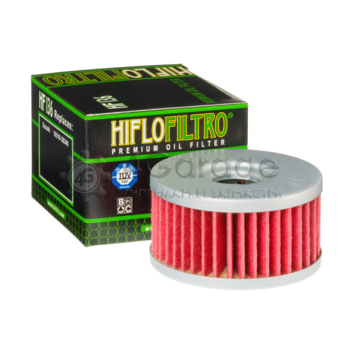 HIFLO FILTRO HF136 ФИЛЬТР МАСЛЯНЫЙ HF 136,шт