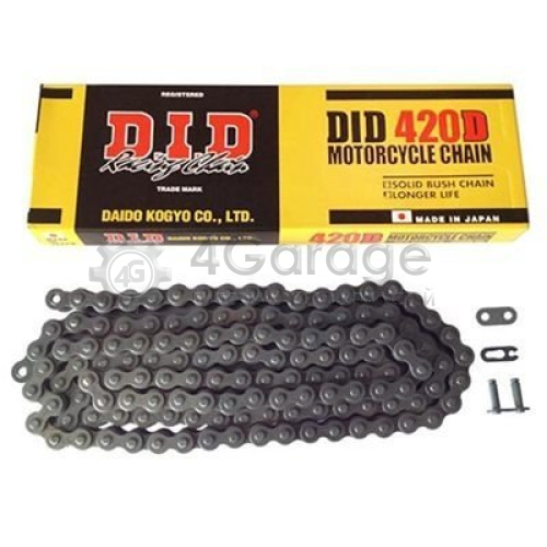 DID 420DSTEEL120RB Цепь мотоциклетная DID 019, 420D 120 STEEL без сальников, тип соединения RB в Красноярске
