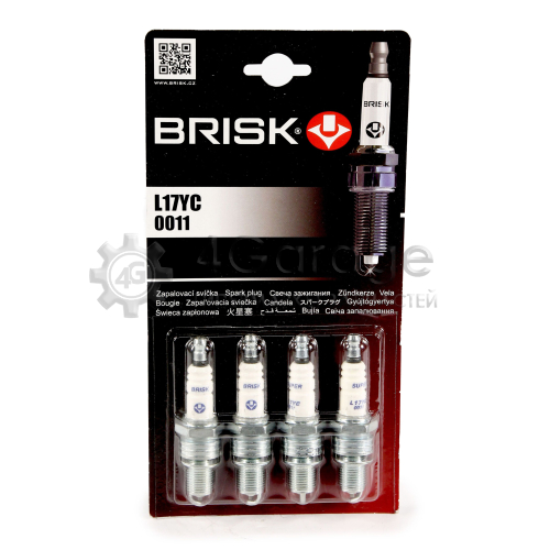 Свеча зажигания ГАЗ двиг. 406 инжектор (к-т 4 шт.) L17YC SUPER BRISK BRISK L17YCJ в Ростове-на-Дону