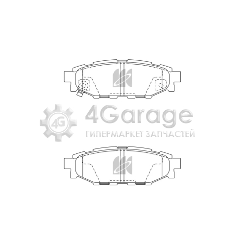 MK Kashiyama D7064MH Колодки тормозные дисковые + противоскрипные пластины SUBARU