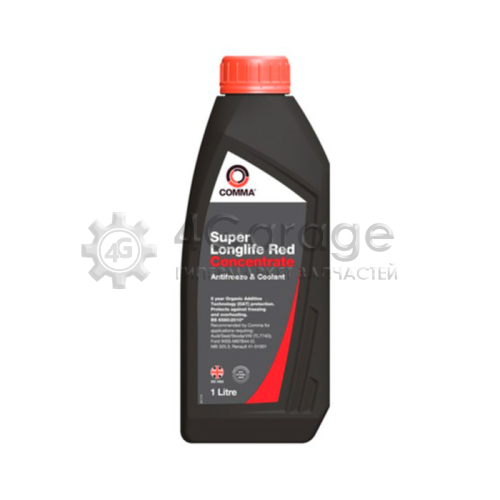 COMMA SLA1L Антифриз Comma SUPER LONGLIFE (G12+) красный концентрат SLA1L, 1 л