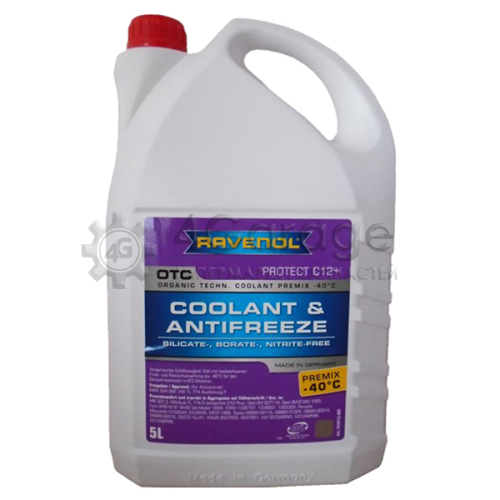 RAVENOL 1410112005 Антифриз готовый лила OTC Organic Techn.Coolant Premix -40C 5L